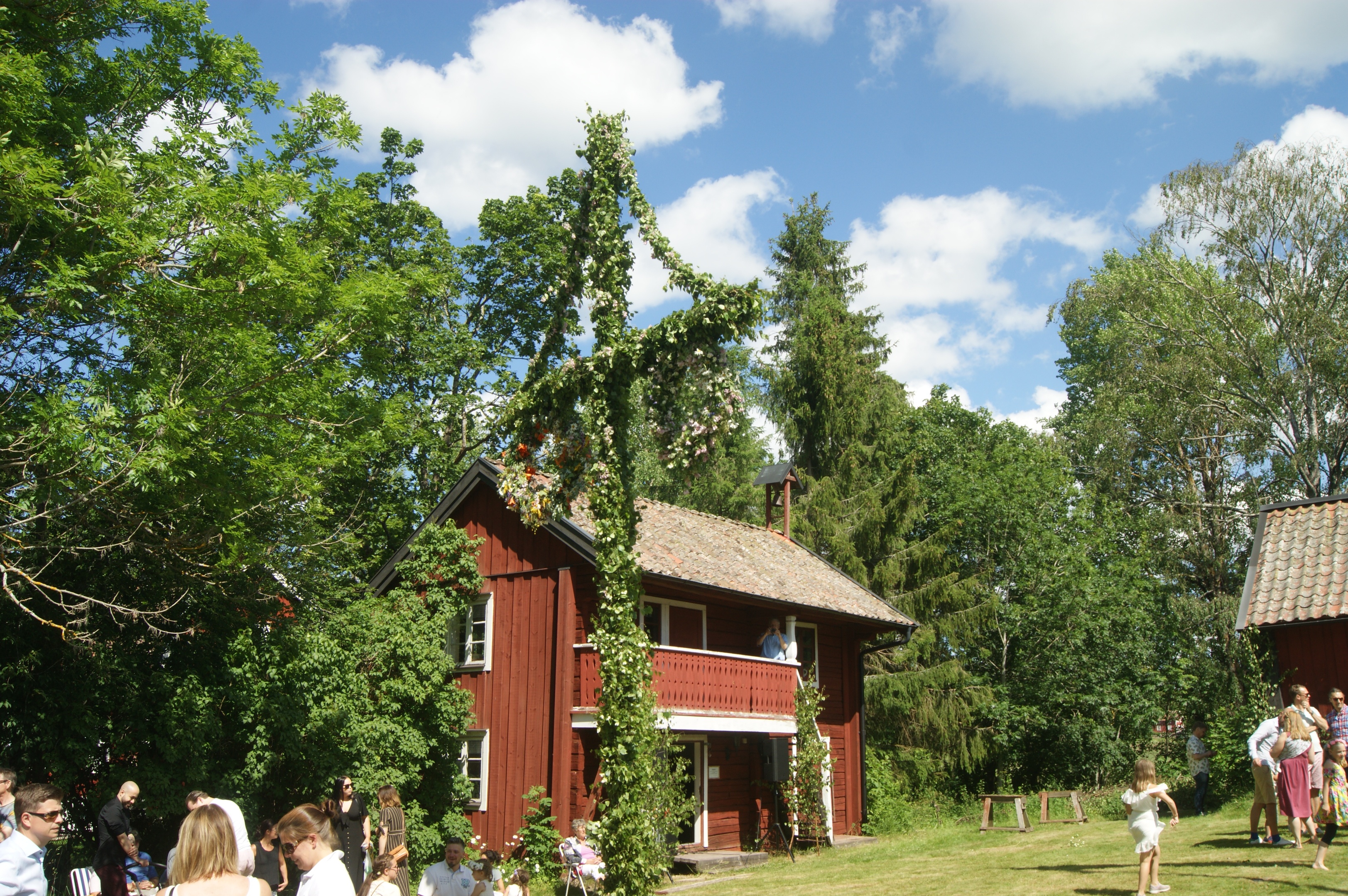 Gammal bild från storstugan Vittinge hembygdsgård